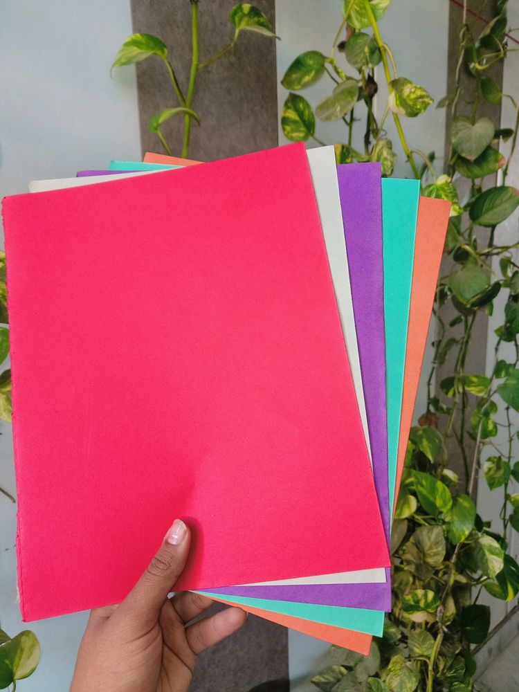 Pack 5 Coloured Sheets