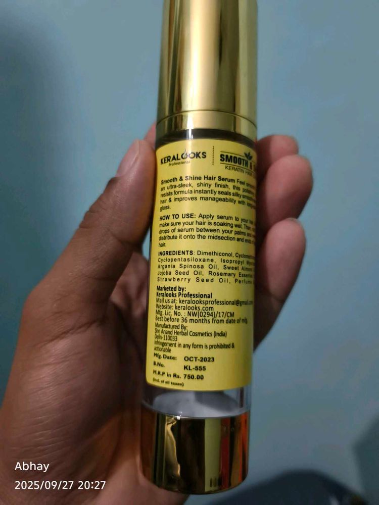 Keralooks Hair Serum very good quality