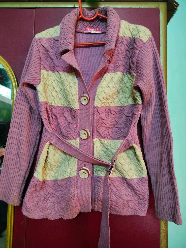 Striped Knit Cardigan