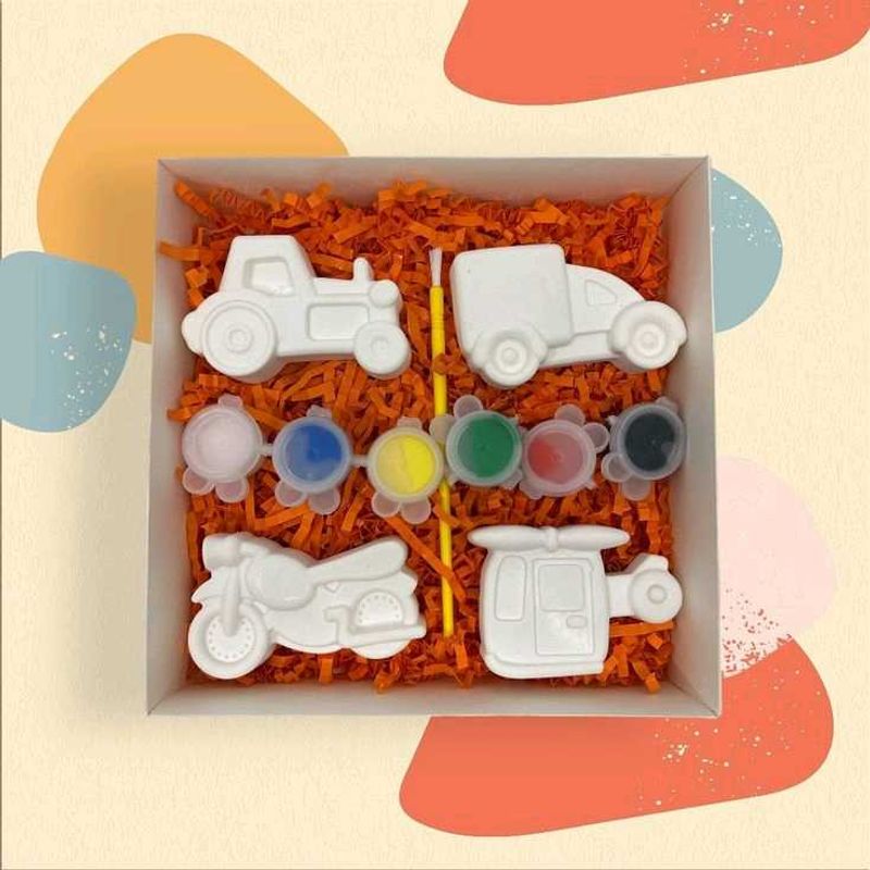 DIY Painting Kit With Model, Paint And Brush