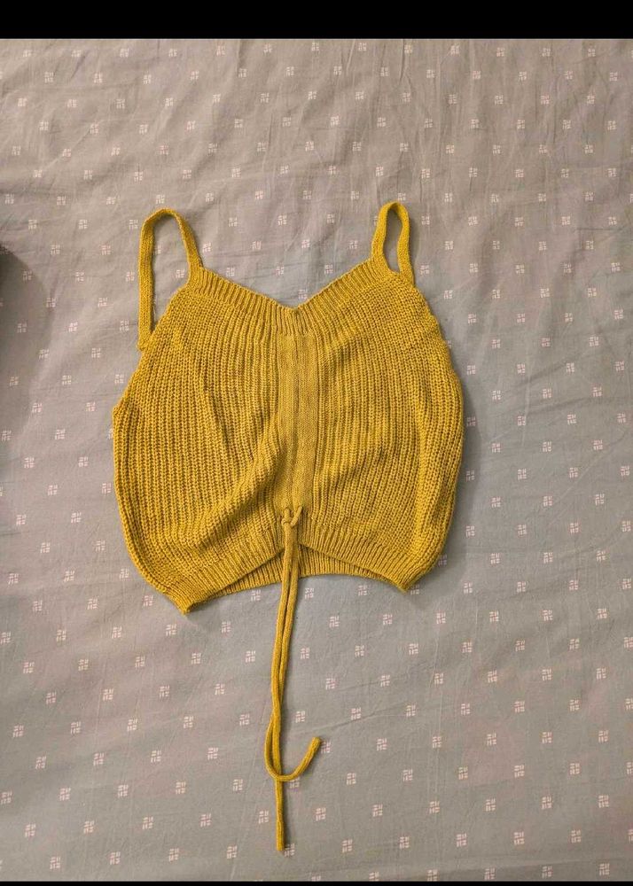Mustard Knit Tank Top