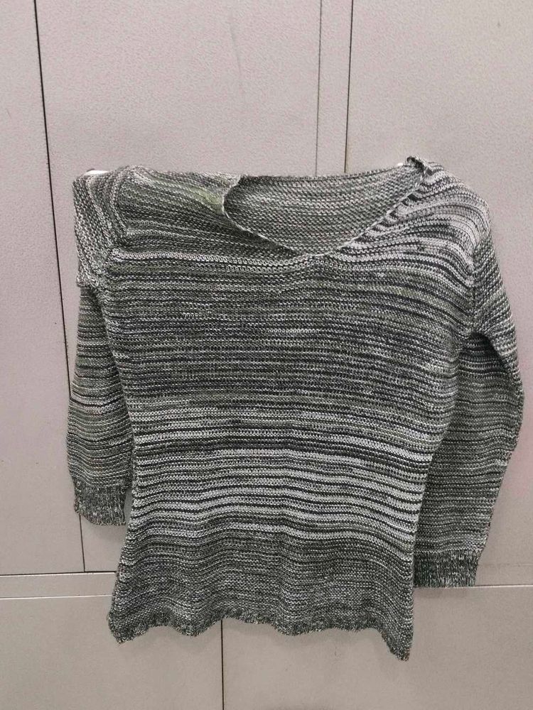 Striped Knit Sweater