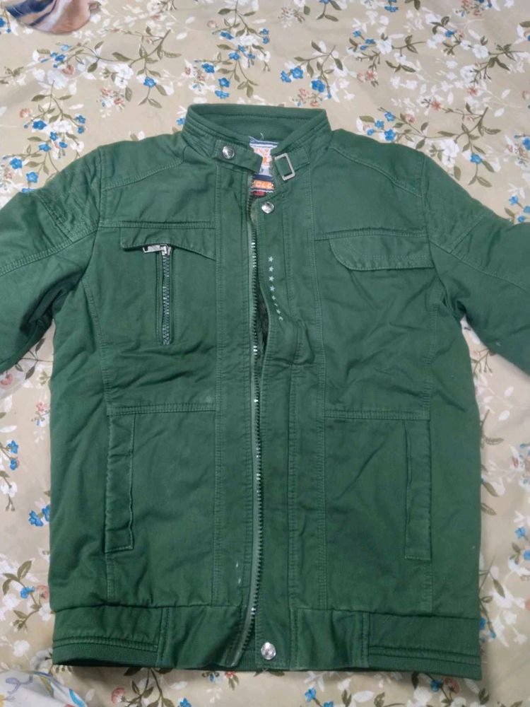 Green Casual Jacket