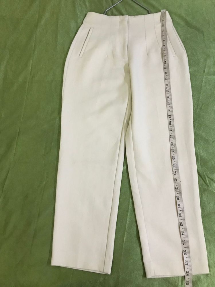 Zara Highrise Fitted Trouser Waist 30