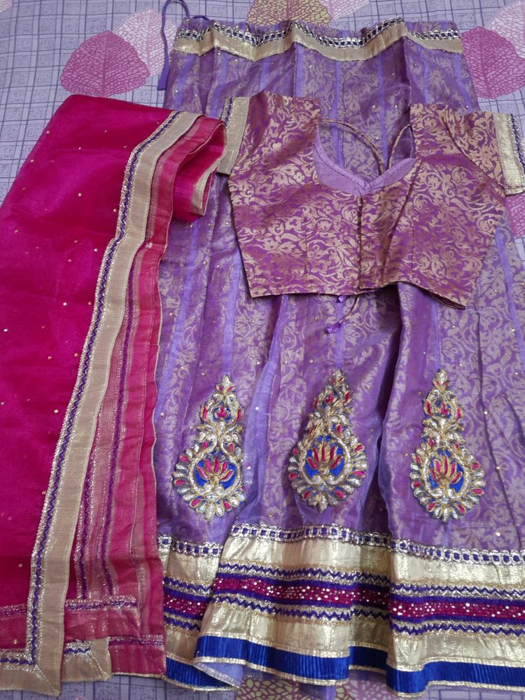 ❗️PRICE DROPPED❗️Pretty Pink-Purple Lehenga Choli