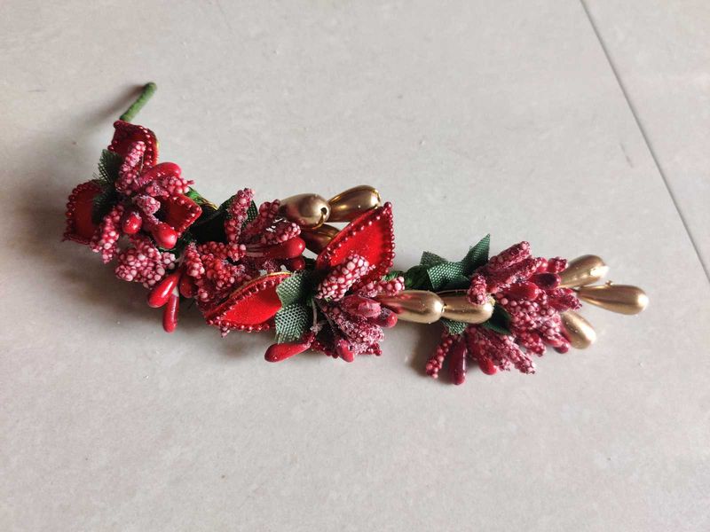 Floral Hair Accessory Combo Of 3 Pc