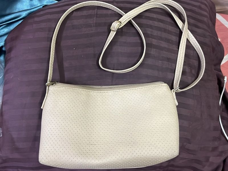 Beige Crossbody Bag