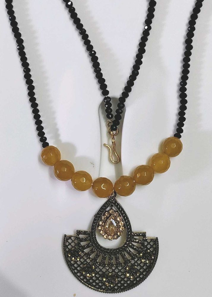 vintage Beaded Layered Necklace