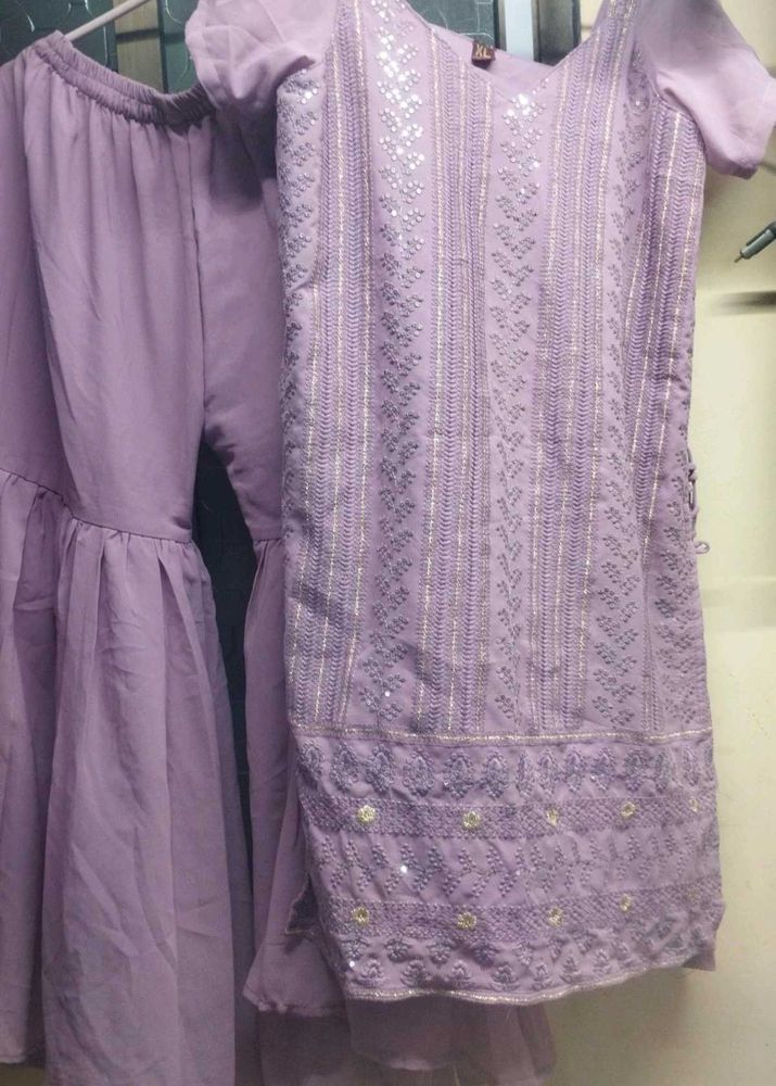 Lavender Kurta Set