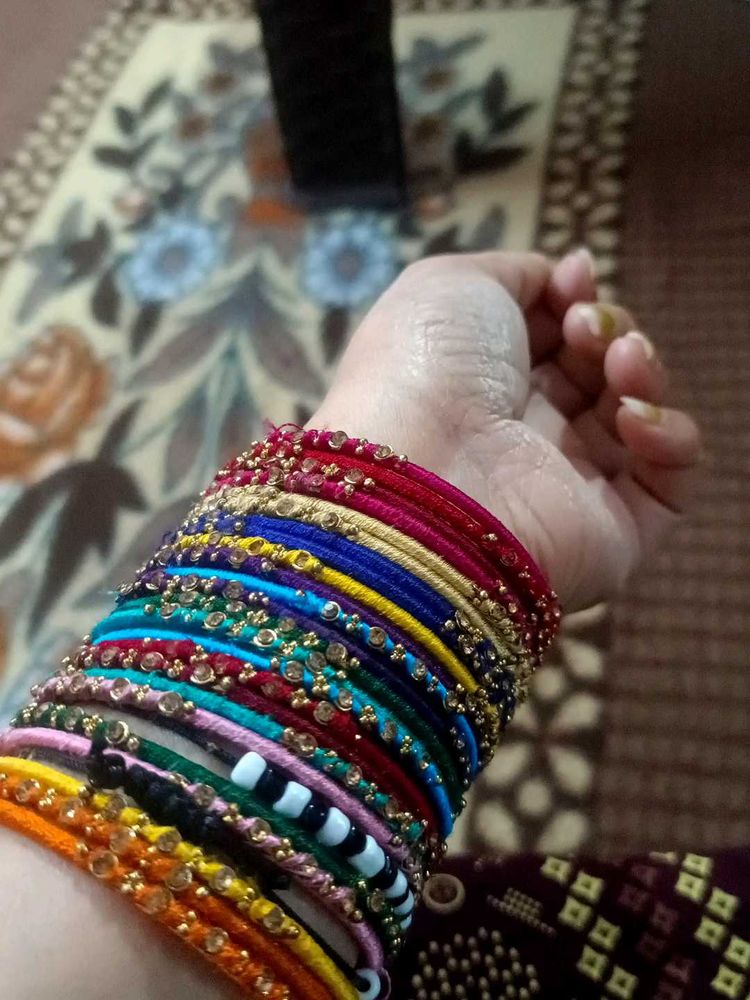 Stylish Partywear Multi Colour Bangles