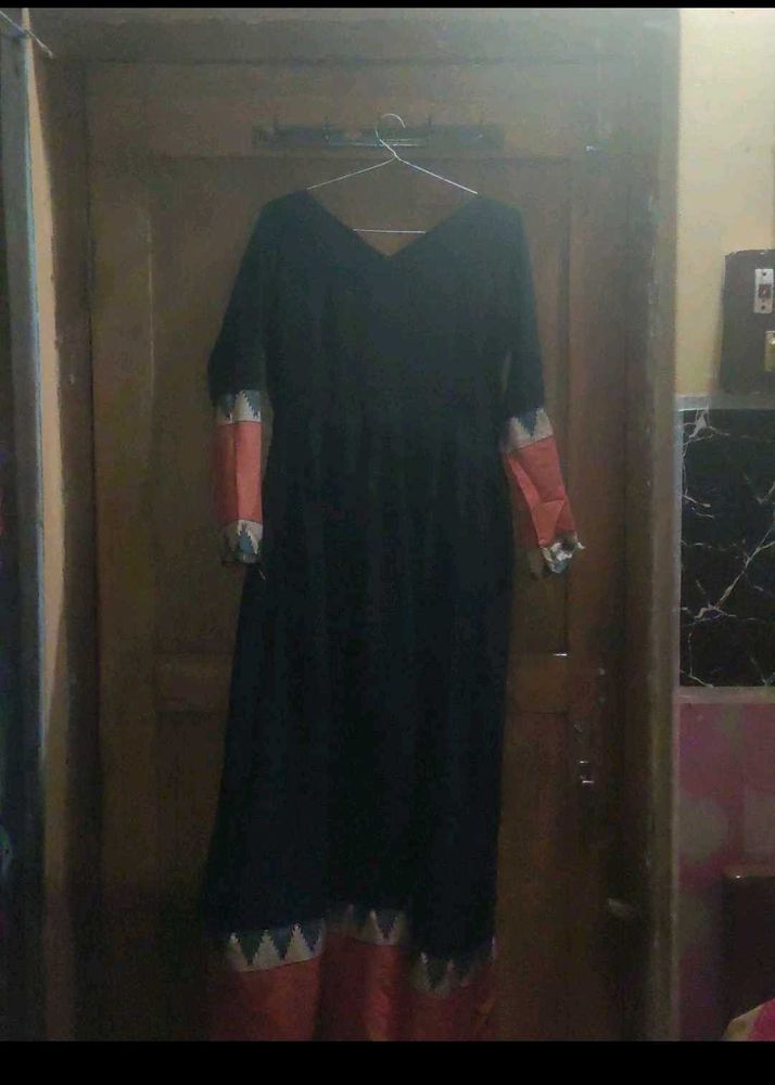 Elegant Black Anaarkali
