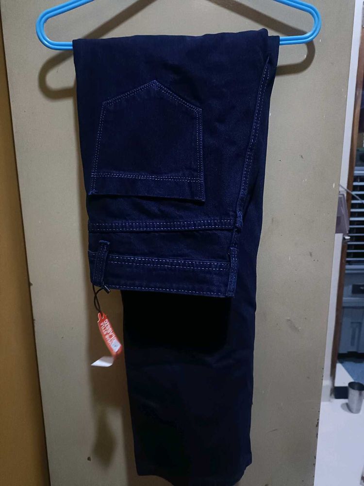 Blue Wide Leg Jeans