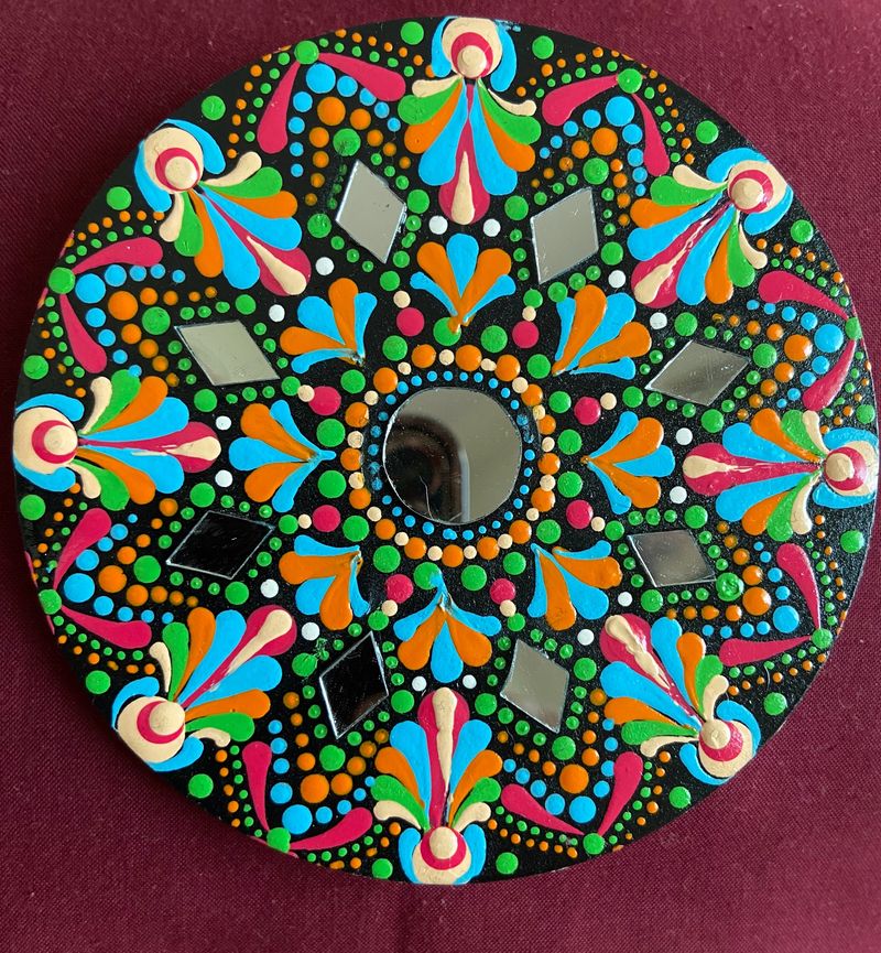 Dot Mandala Tea Coasters