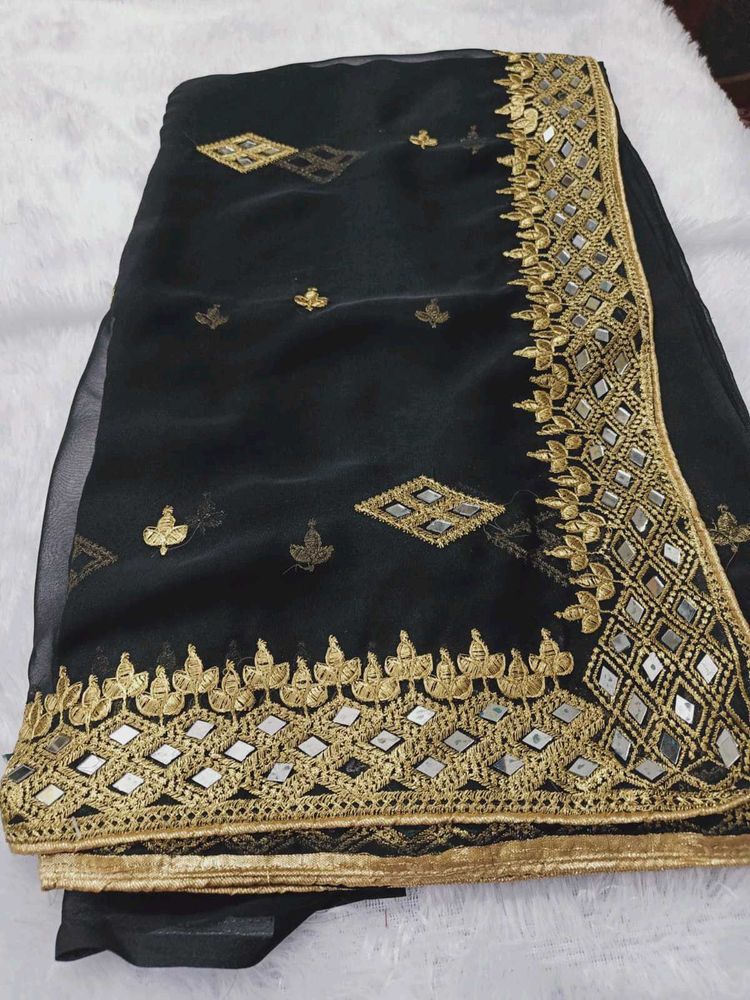 Chitralekha Fashionable Mirror Saree Brand New