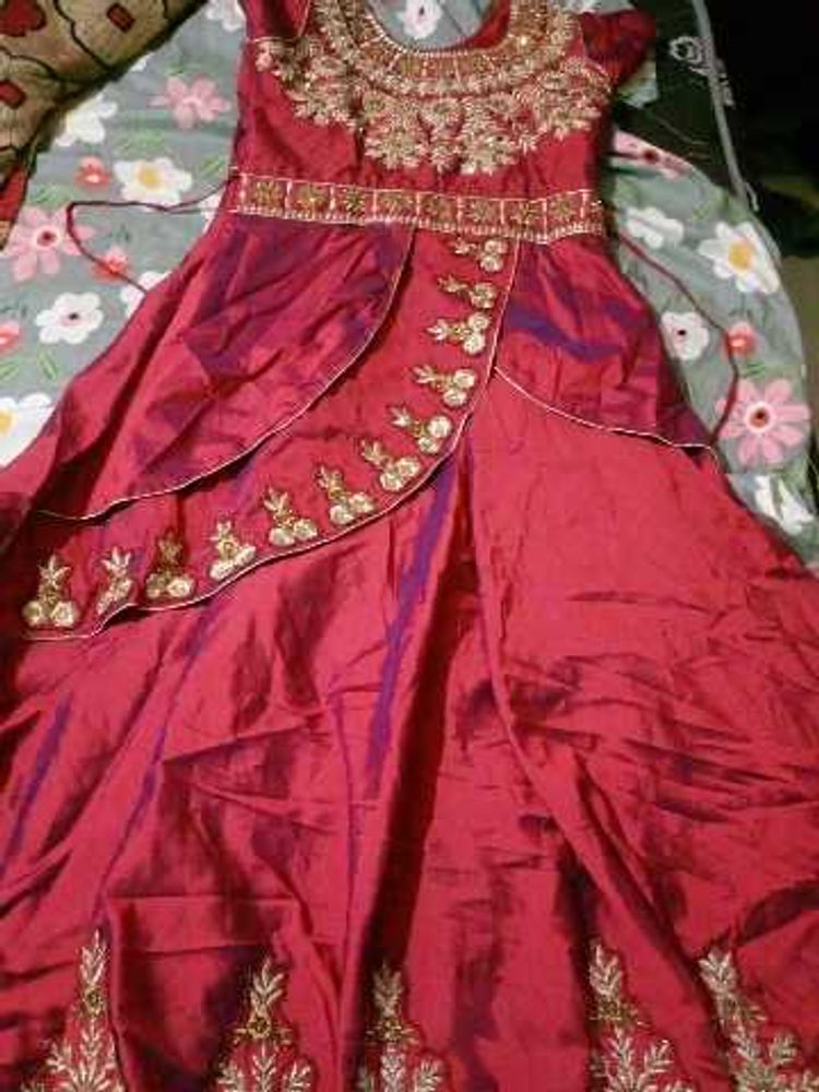 Elegant Embroidered Ethnic Gown