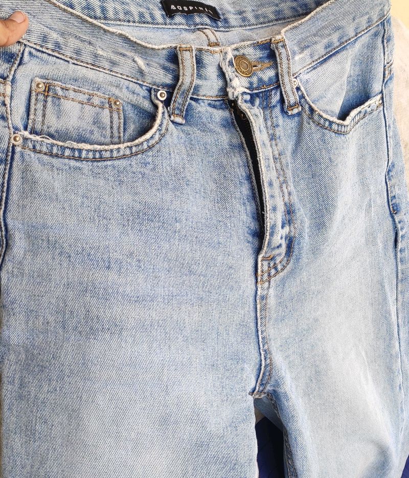 Light Blue Wide Leg Jeans