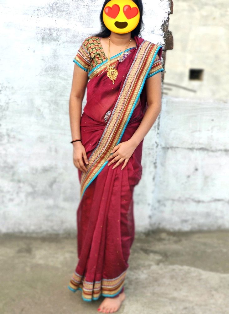 Party Wear Saree With Blouse