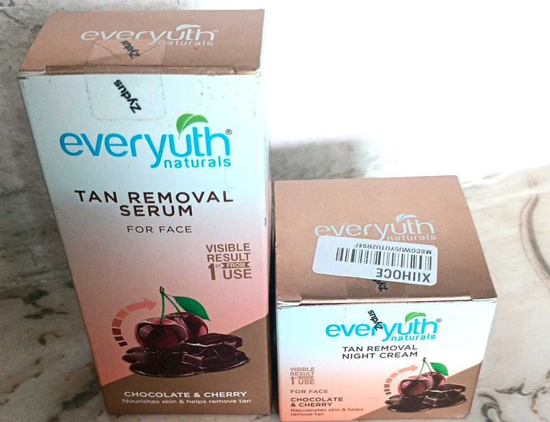 Everyuth Detan Serum &amp; Night Cream