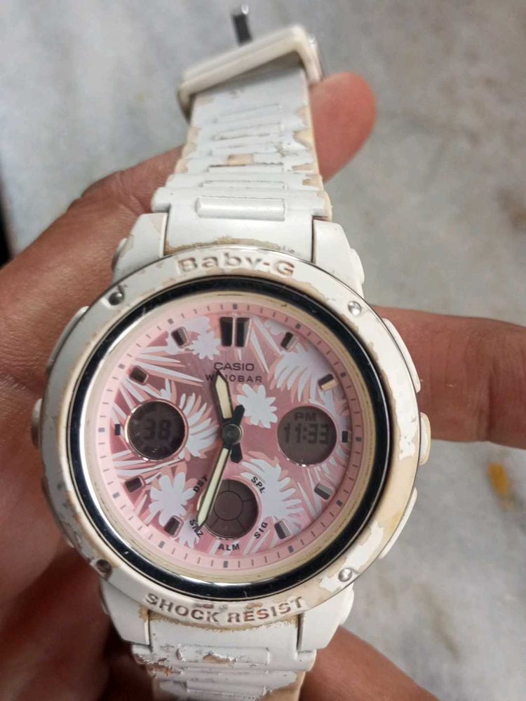 Casio Baby-G Floral Digital-Analog Women&#39;s  Watc