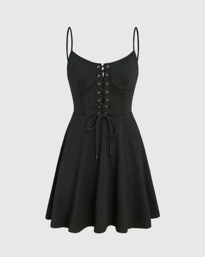 Sexy Korean Black Mini Dress