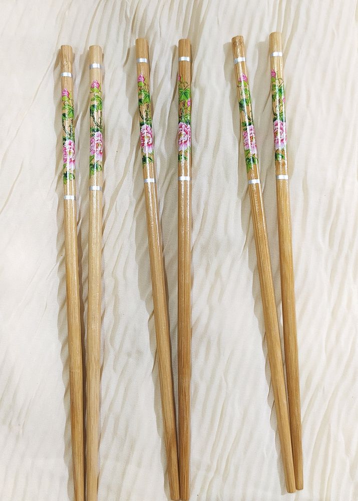 Wooden Chopsticks. (Reusable)