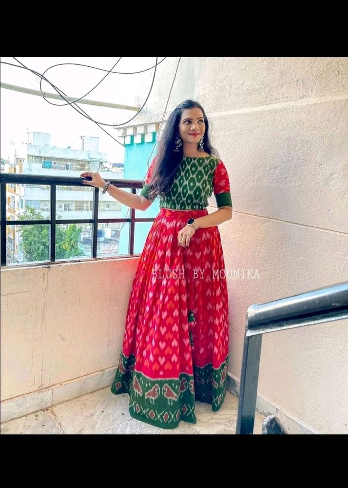 Crop Top Lehenga Without Dupatta