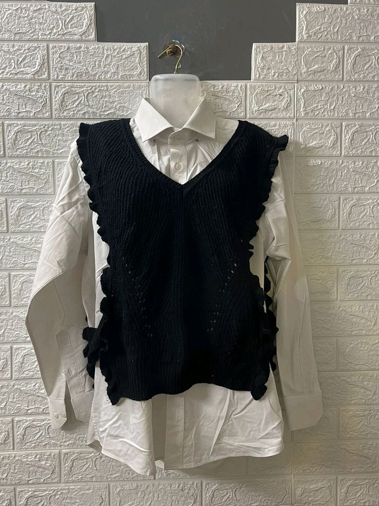 Black Sweater Vest