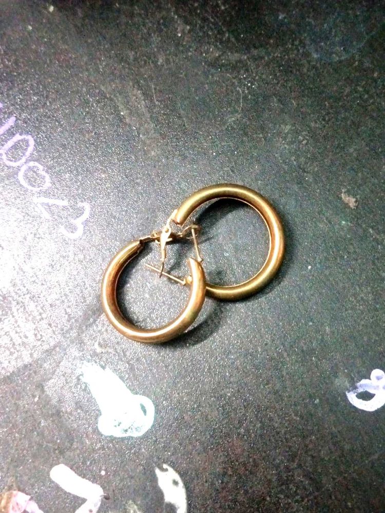 Aesthetic Golden Hoops
