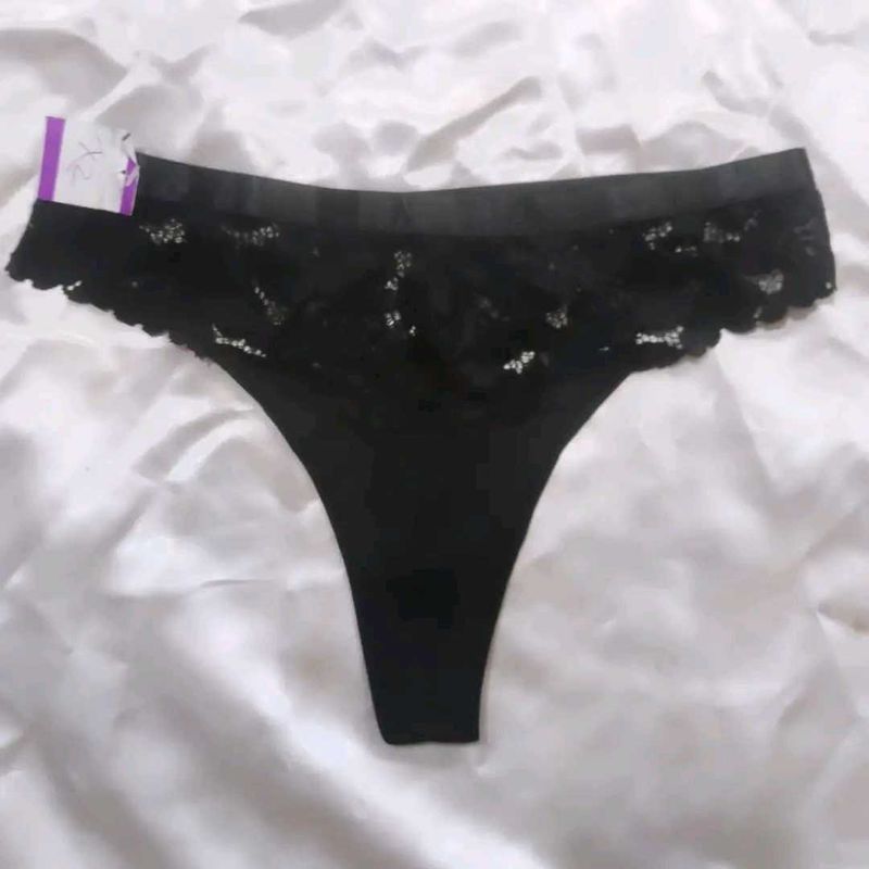 Black Lace Thong panty