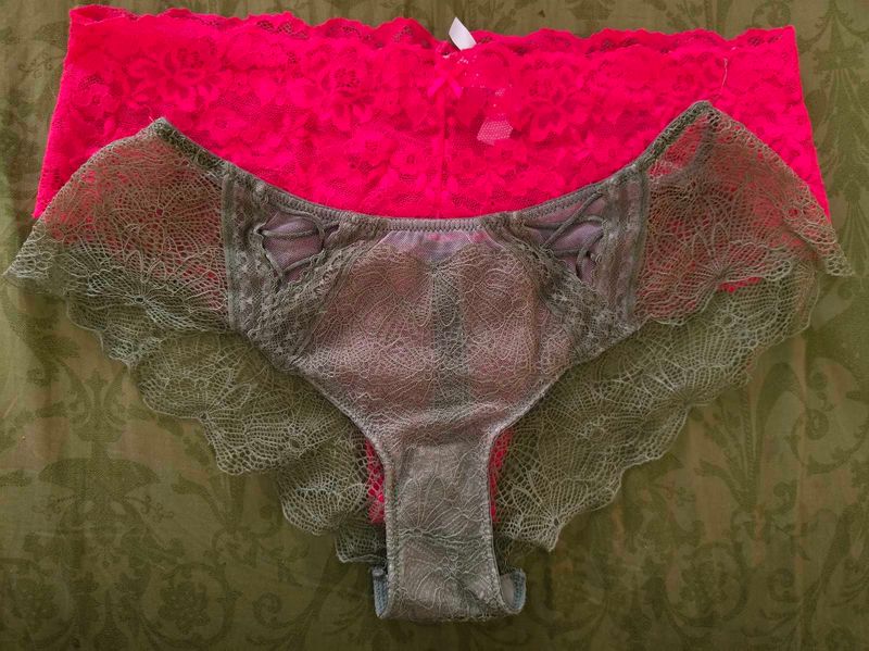 Two Pairs of Victoria&#39;s Secret Lace Lingerie