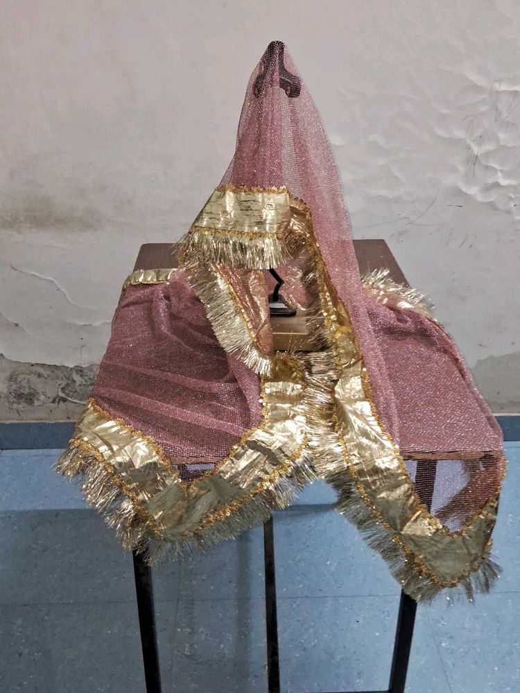 Pink &amp; Gold Dupatta Radha ka