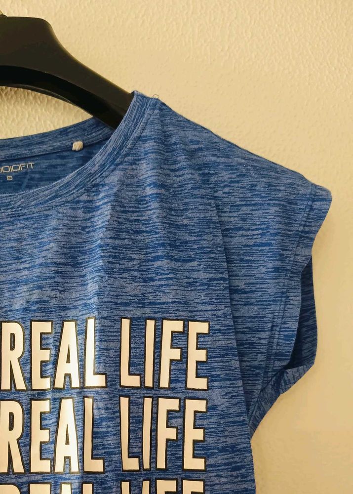 Casual Sporty Tee - Blue