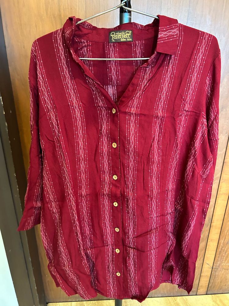LONG INDOWESTERN TOP