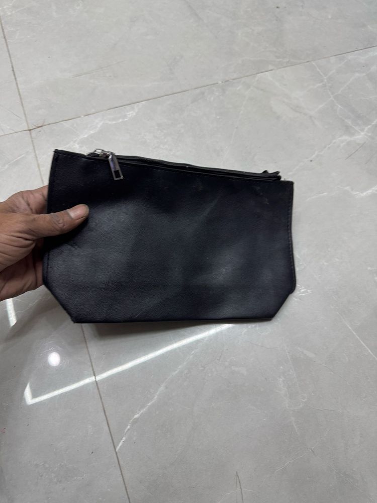 Black Zip-Top Pouch