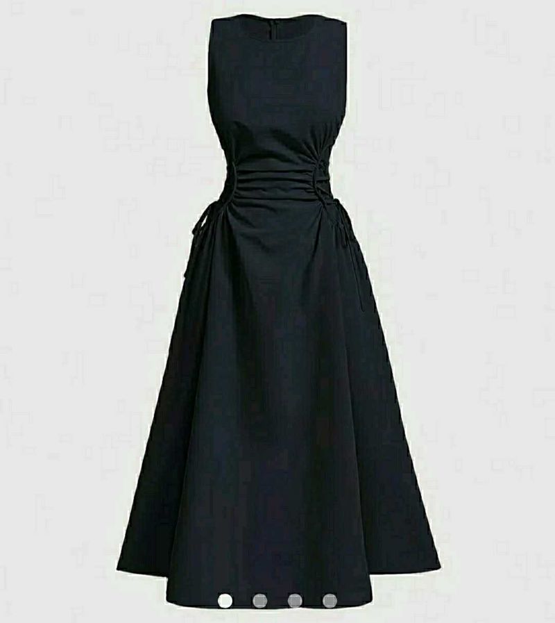 DRAWSTRING A LINE DRESS 👗