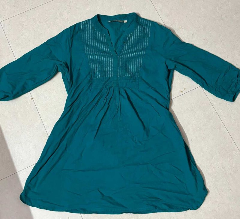 Teal Tunic Top