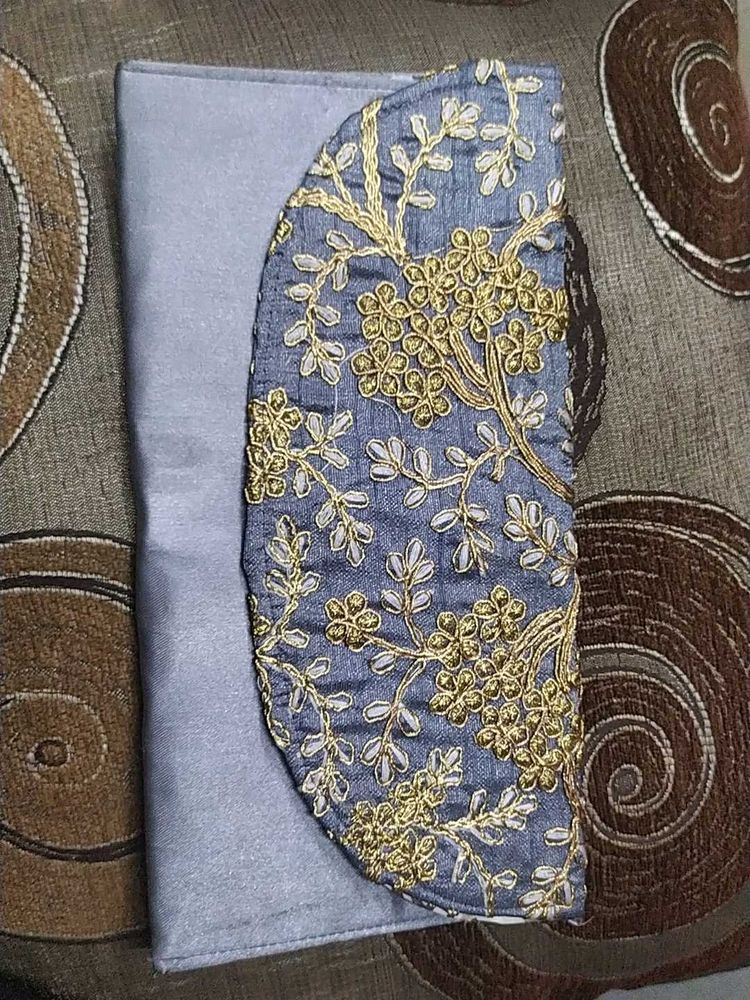 Embroidered Clutch