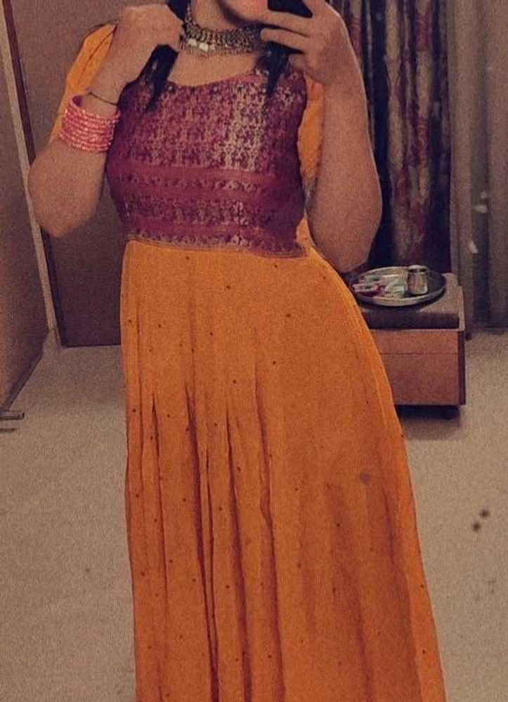 Beautiful Saree Stiched Ethnic Dress 💛🌟😍