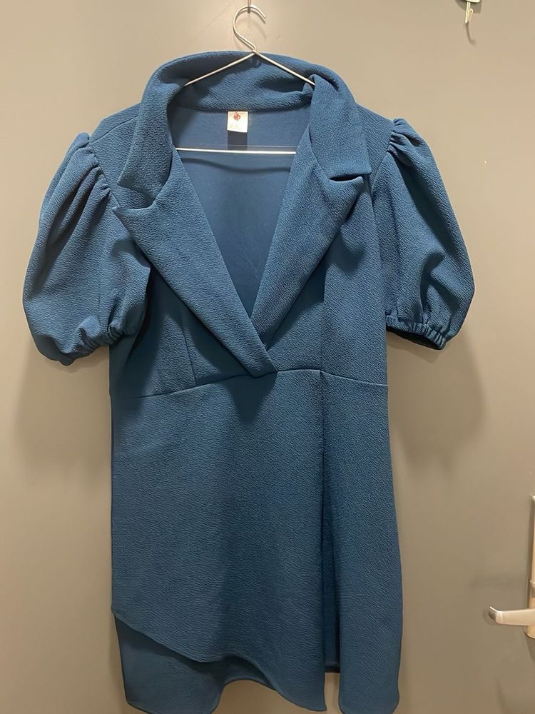 Blue Blazer Dress