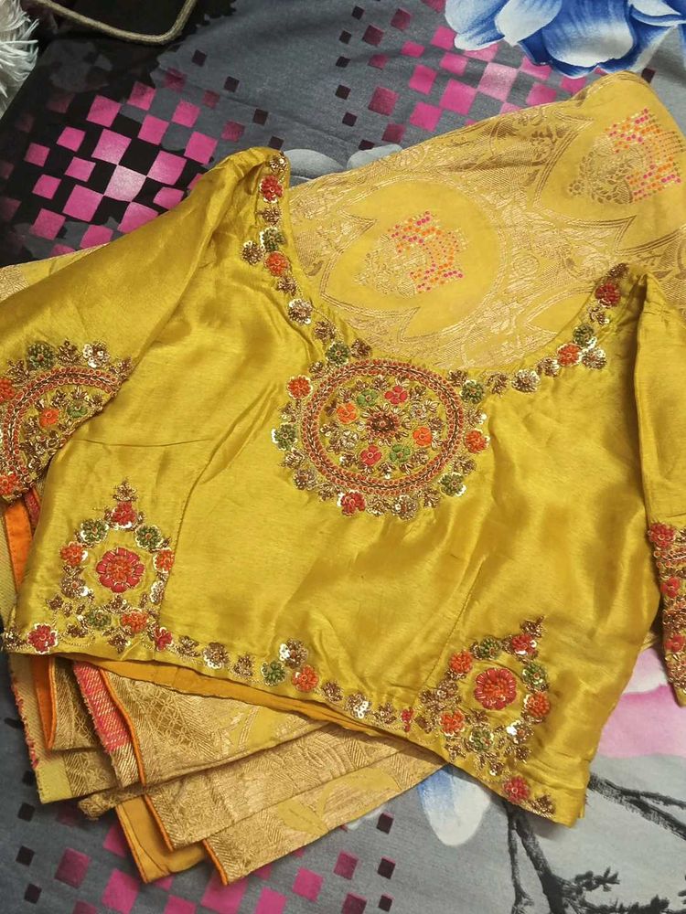 Designer Blouse Heavy Saree🌙🧿