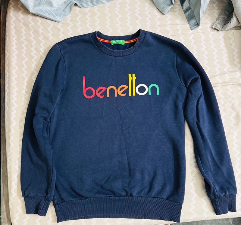 Benetton Blue Sweatshirt