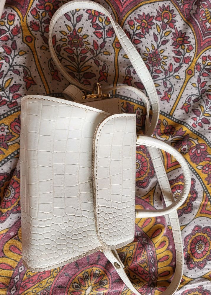 White Sling Bag