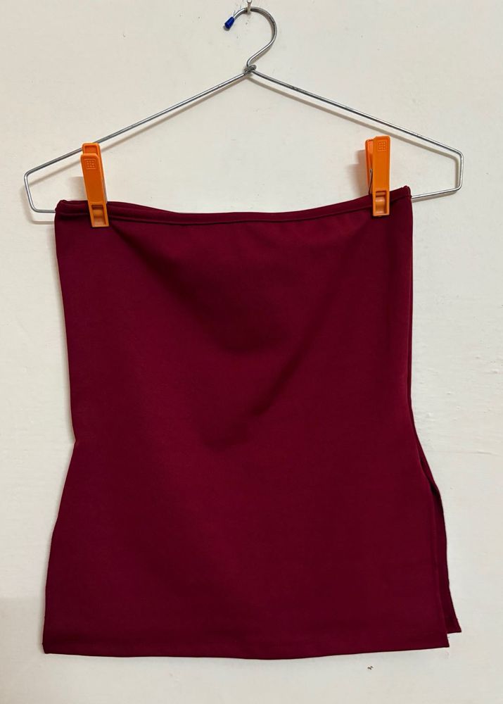 Burgundy Tube Top