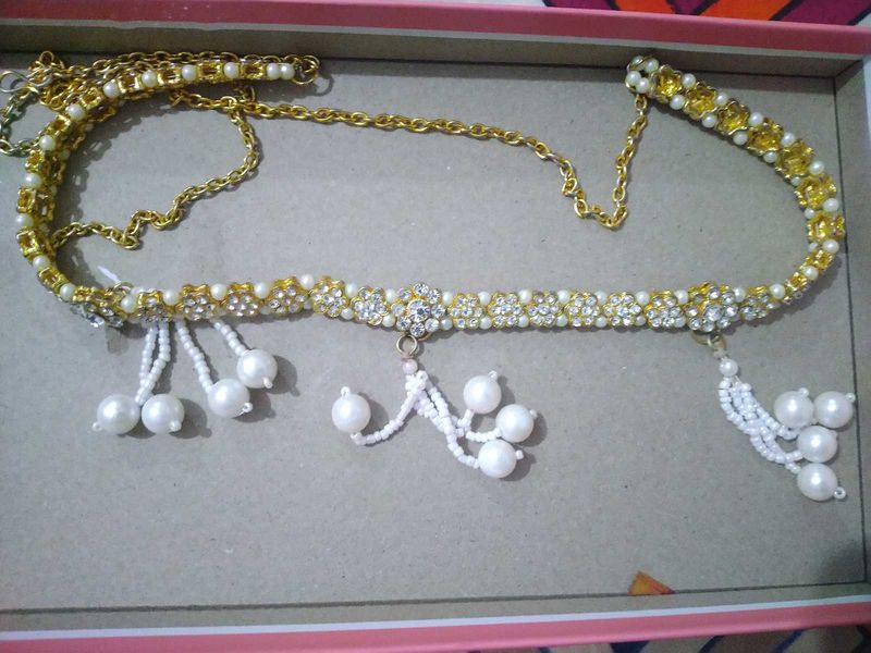 White Moti Kamarband