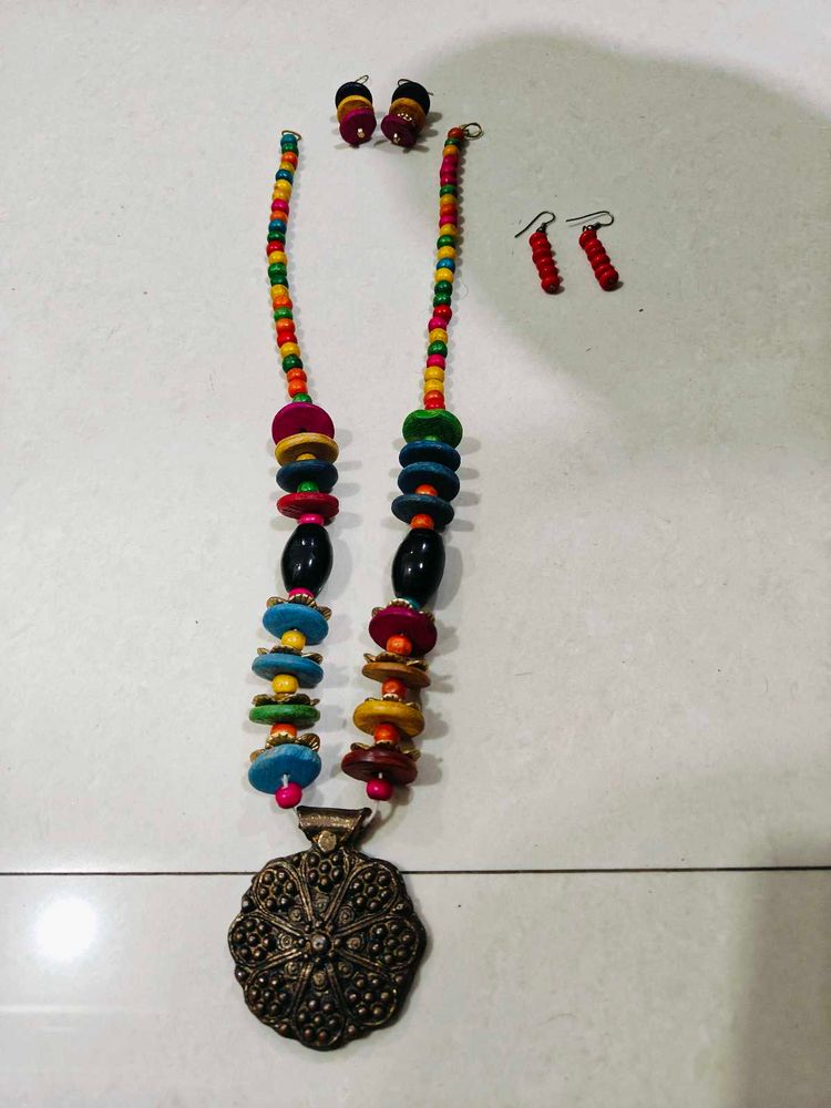 Ethnic Necklace &amp; Earring Set