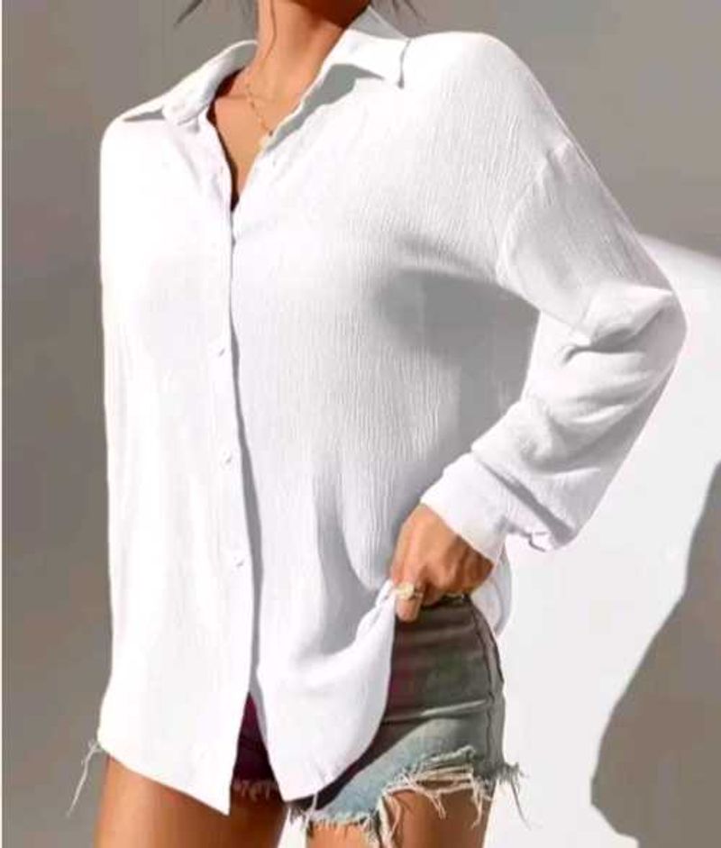 White Button-Down Shirt