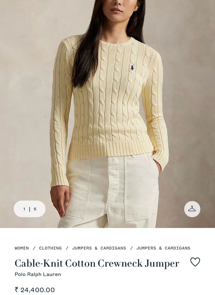 Ralph Lauren Cable Knit Wool sweater