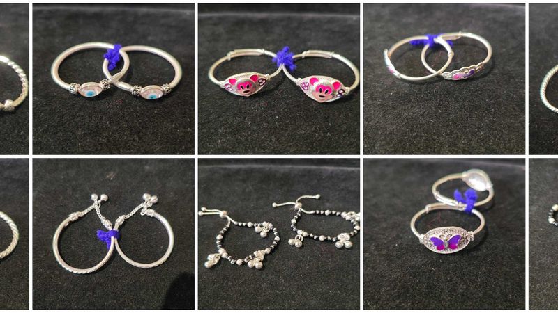 Pure silver kid&#39;s jewellery Anklet, Bangles