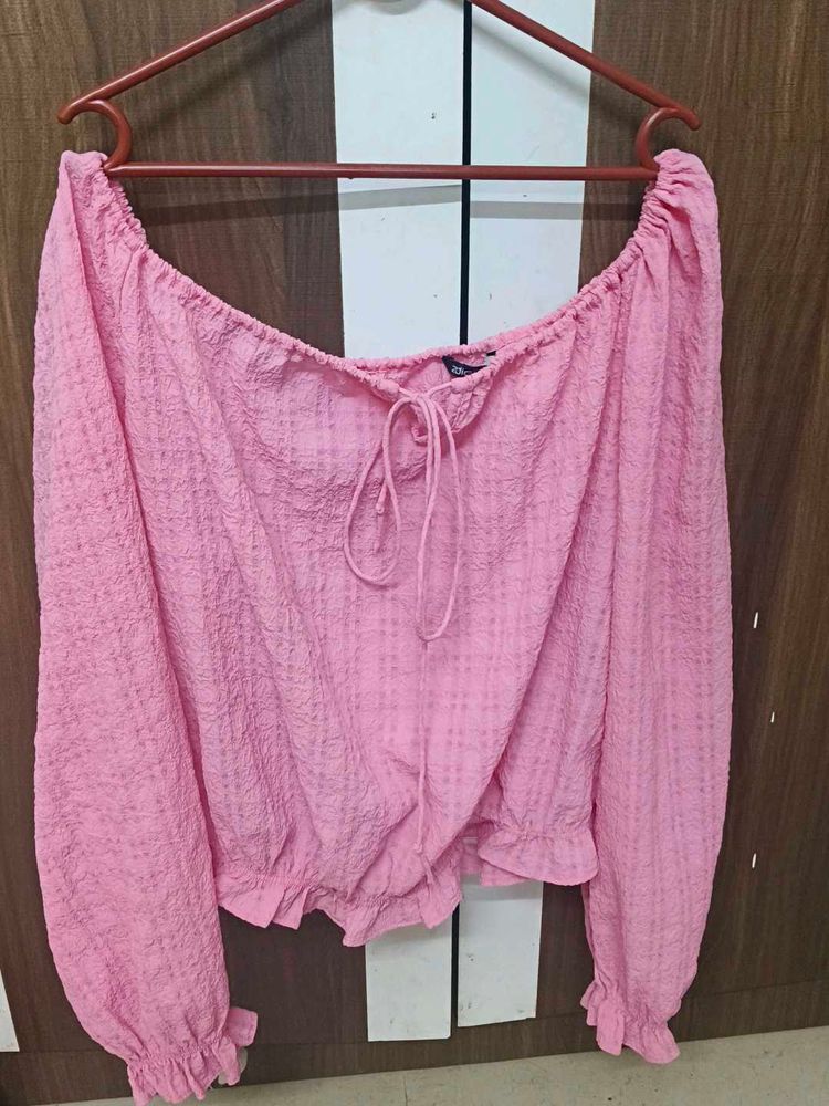 Pink Long Sleeve Top