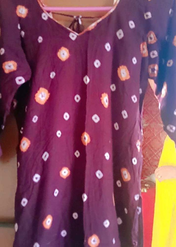 Bandhani Print Kurti